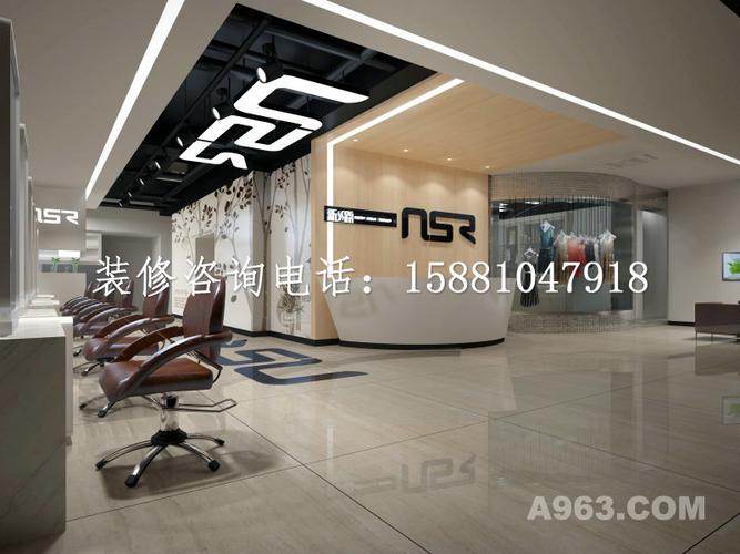 供应美发店装修专业成都理发店装修设计